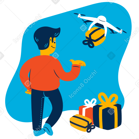 Gift delivery PNG, SVG