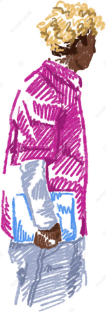 young man with a laptop PNG, SVG