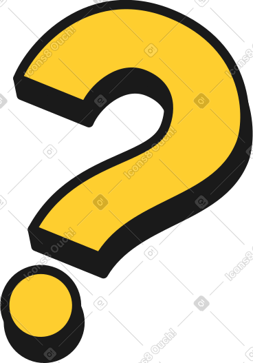 Yellow question mark PNG, SVG