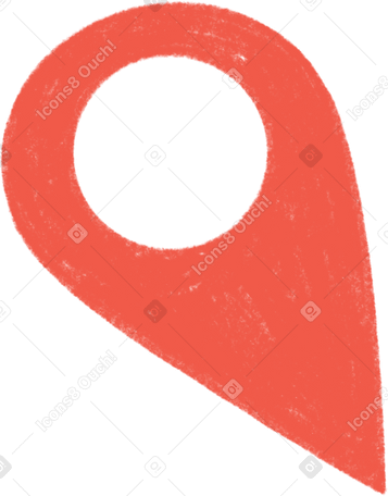 red location icon Illustration in PNG, SVG