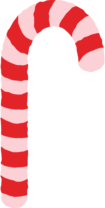 Christmas candy cane PNG, SVG