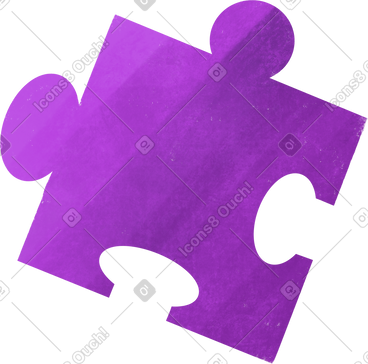 Purple puzzle PNG, SVG