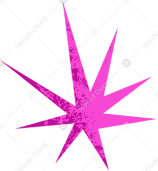 textured pink star Illustration in PNG, SVG