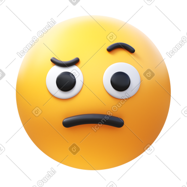 Face with raised eyebrow PNG, SVG