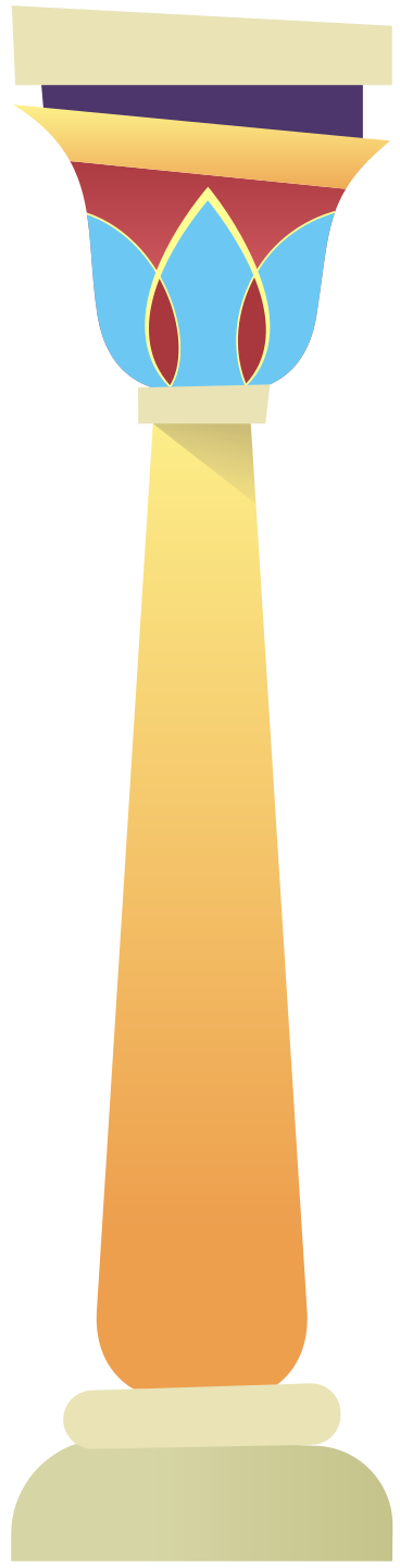 egyptian column PNG, SVG