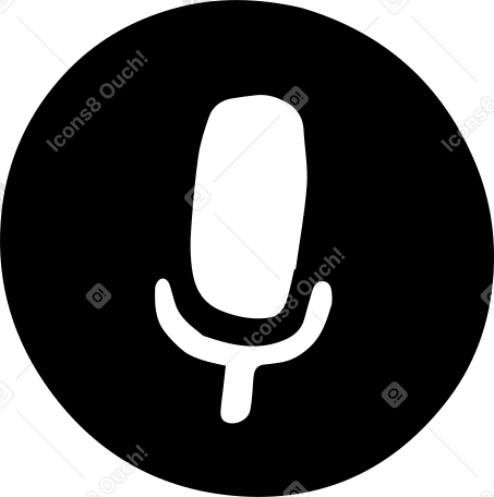 icon of a microphone PNG, SVG