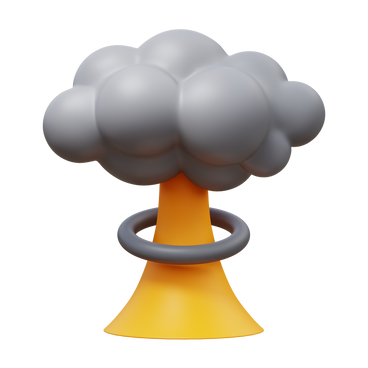 Mushroom cloud PNG, SVG
