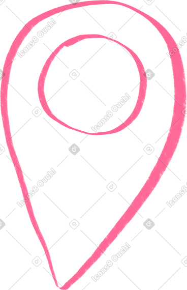 Pink gps sign PNG, SVG