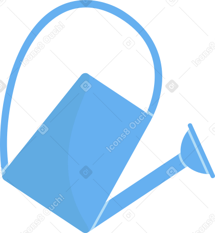 blue wateringcan Illustration in PNG, SVG