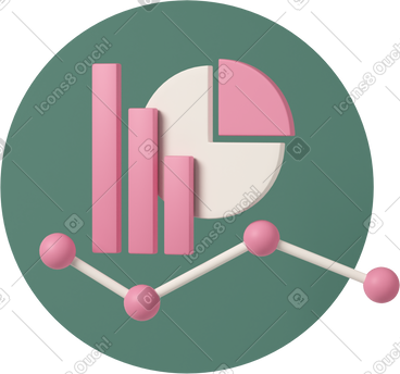 Statistical infographic elements PNG, SVG