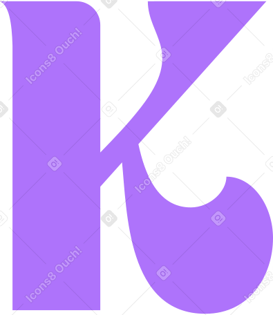 буква k в PNG, SVG