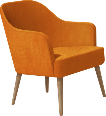 orange chair PNG, SVG