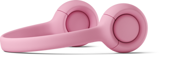 pink headphones on ground PNG, SVG
