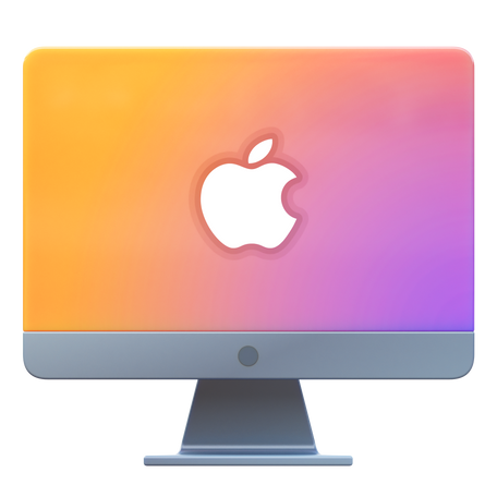 3D Mac显示器 PNG, SVG