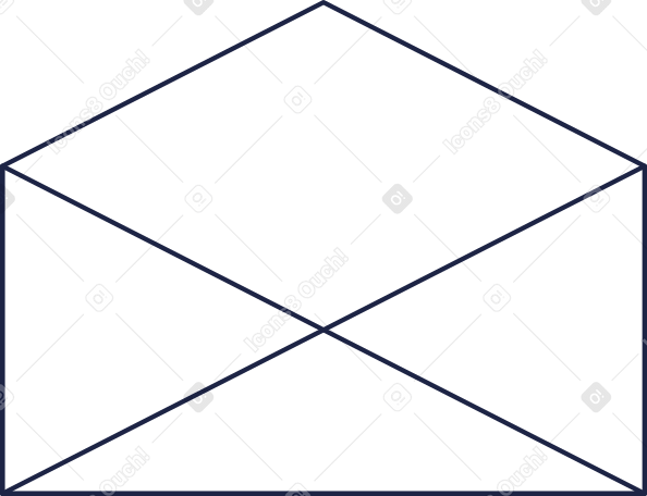 empty envelope for letters opened в PNG, SVG