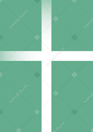 confezione regalo verde PNG, SVG