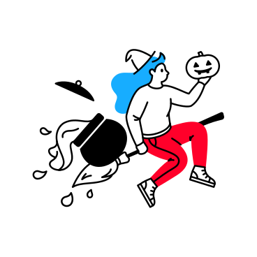 Доставка на хеллоуин в PNG, SVG