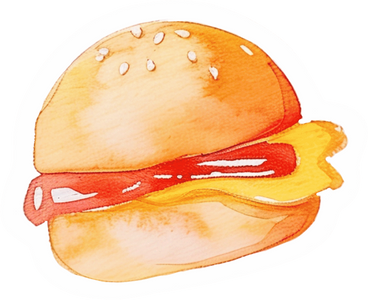 Гамбургер в PNG, SVG