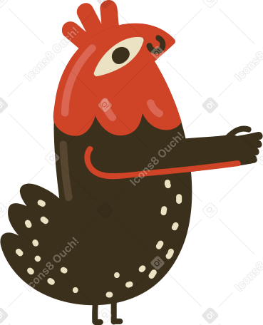 rooster Illustration in PNG, SVG