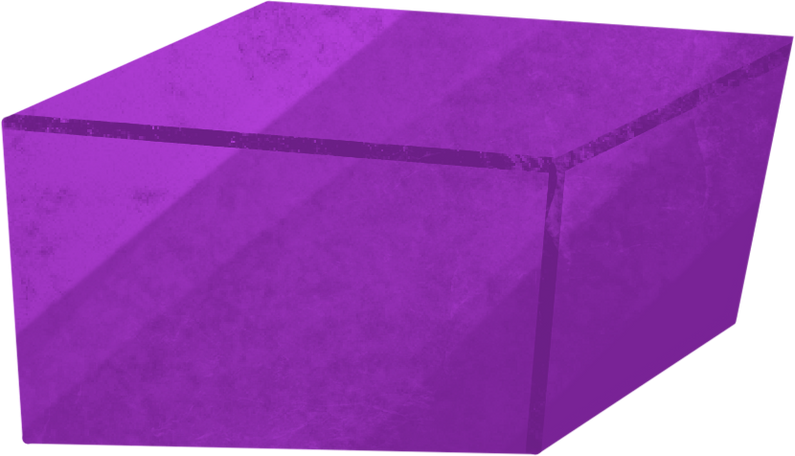 purple parallelepiped Illustration in PNG, SVG