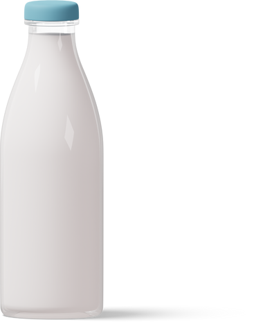 Milk bottle without label PNG, SVG