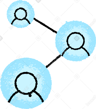 network Illustration in PNG, SVG