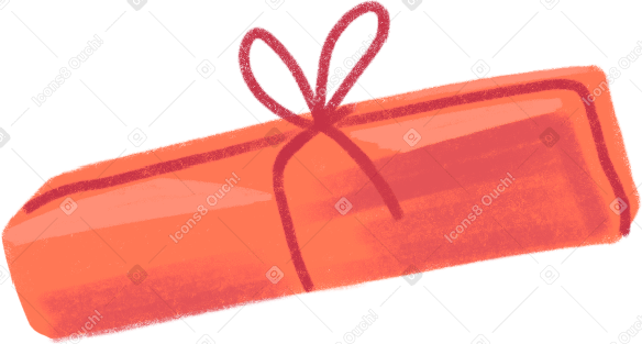 red gift Illustration in PNG, SVG