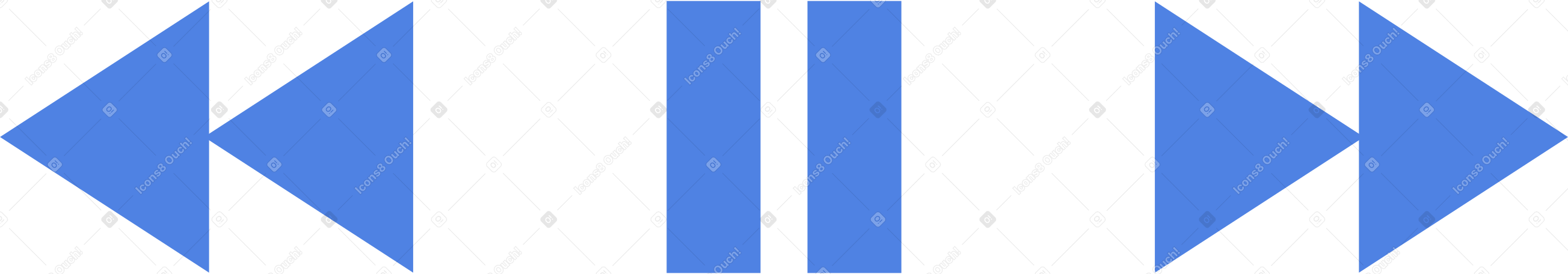 panel de rebobinado y parada PNG, SVG