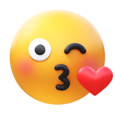 face blowing a kiss PNG、SVG