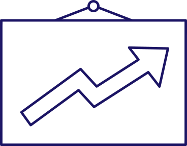 poster with a growth arrow PNG, SVG