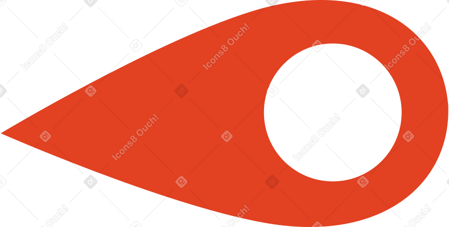 red location sign Illustration in PNG, SVG