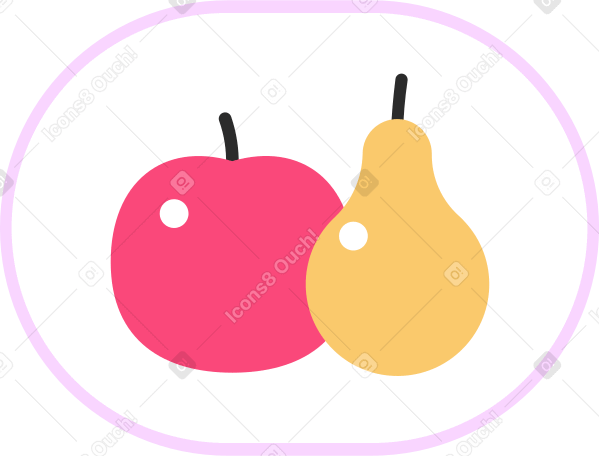 fruits Illustration in PNG, SVG