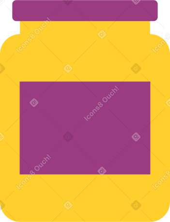 yellow jar PNG, SVG