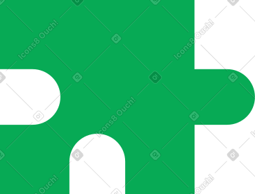 Dark green puzzle piece  PNG, SVG