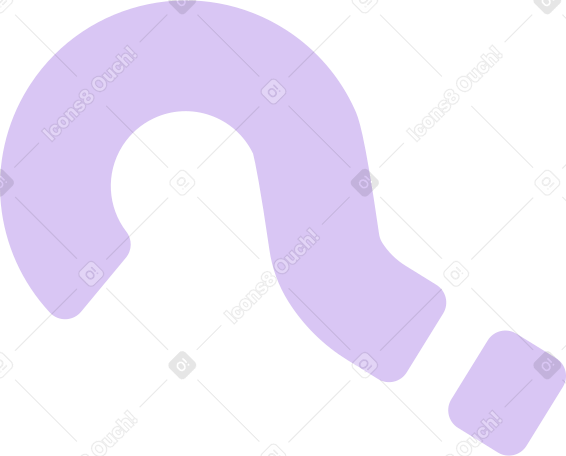 lilac question Illustration in PNG, SVG