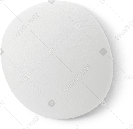 3D Bianco di un occhio PNG, SVG
