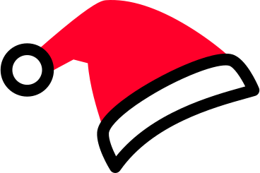 Красная рождественская шапка в PNG, SVG