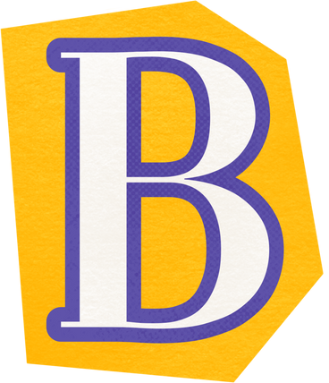 Collage capital letter b PNG, SVG