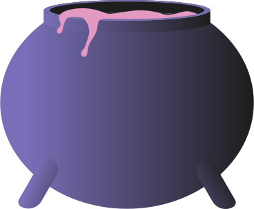 witch's cauldron PNG, SVG