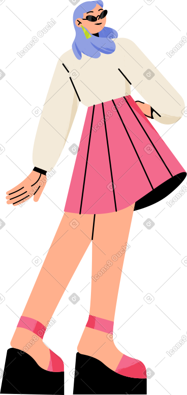 年轻女子摆姿势 PNG, SVG