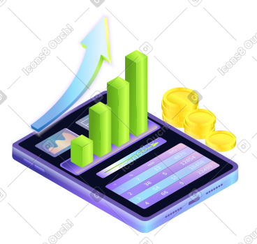 Business analytics and financial forecasting PNG, SVG