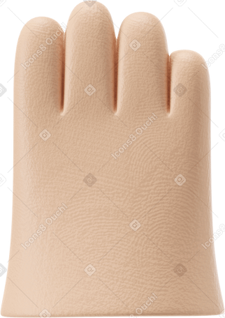 3D Right hand's palm PNG, SVG