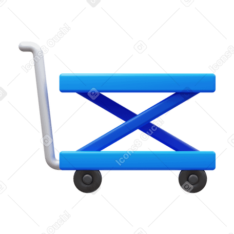 3D trolley PNG、SVG