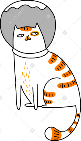 gatto con un acquario PNG, SVG