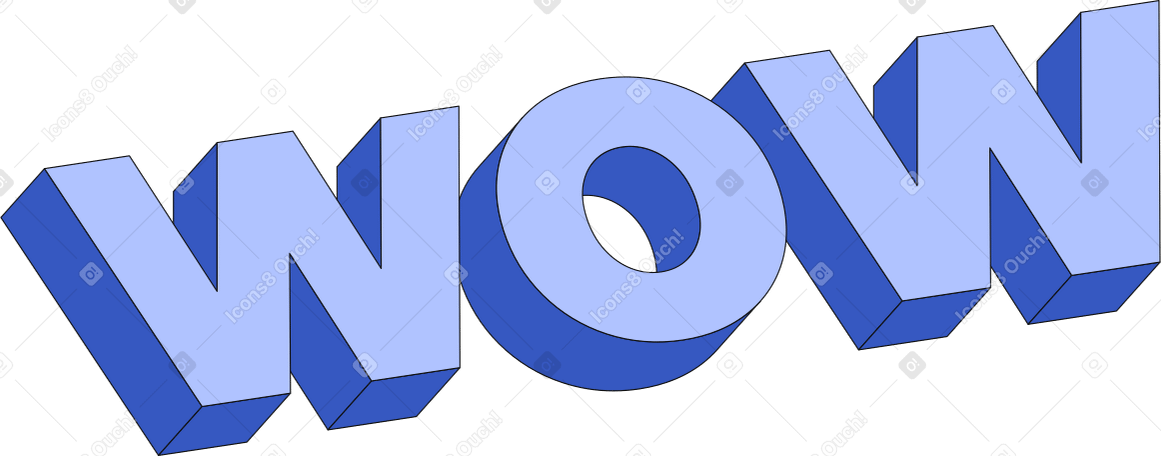 letras wow texto PNG, SVG