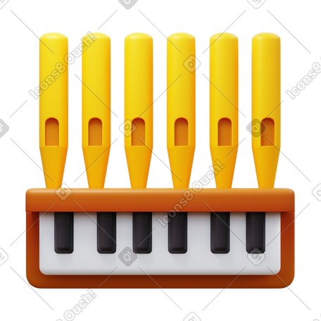 3D pipe organ PNG, SVG