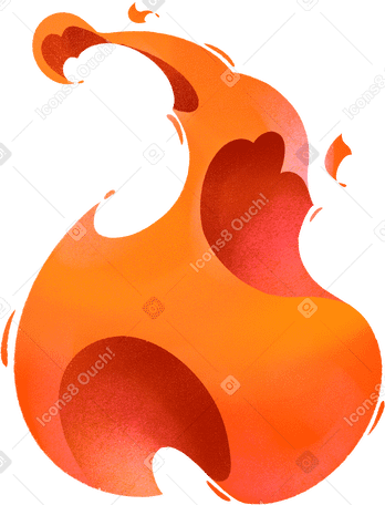 bright flame Illustration in PNG, SVG