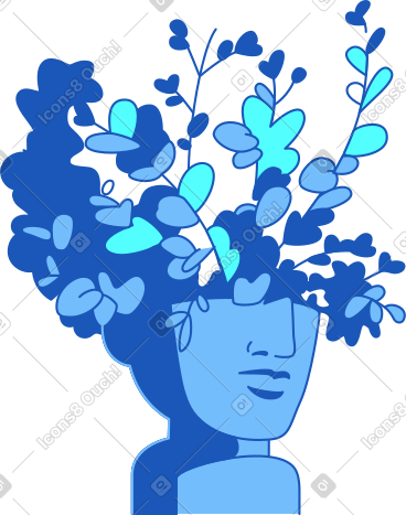 Head planter PNG, SVG