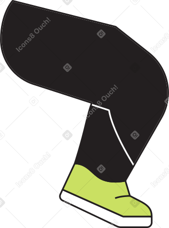 leg man prepared for arm wrestling Illustration in PNG, SVG