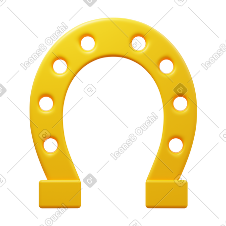 3D horseshoe PNG, SVG